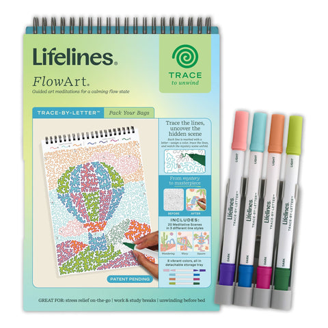 Lifelines | FlowArt |  Trace-By-Letter, Pack Your Bags - CR Toys