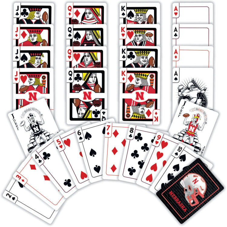 Nebraska | Neon Style Playing Cards - 2