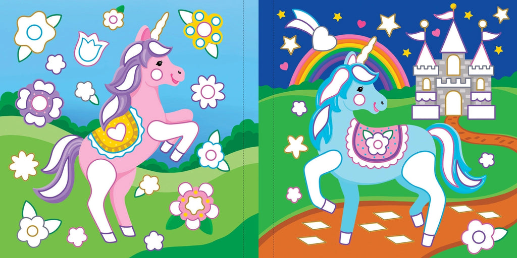 Color By Foil Sticker Book | Unicorns