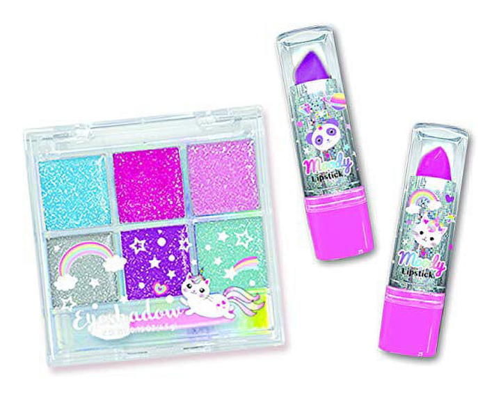 Sparkling Eyeshadow & Moody Lipstick- Caticorn For Ages 8+