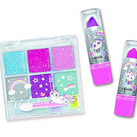 Sparkling Eyeshadow & Moody Lipstick- Caticorn For Ages 8+