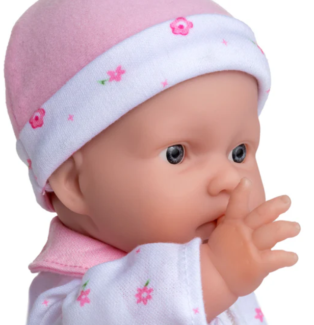 La Baby 11" Inch Soft Body Baby Doll In Pink With Realistic Features For Ages 1+