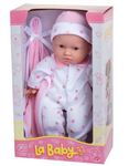 La Baby 11" Inch Soft Body Baby Doll In Pink With Realistic Features For Ages 1+