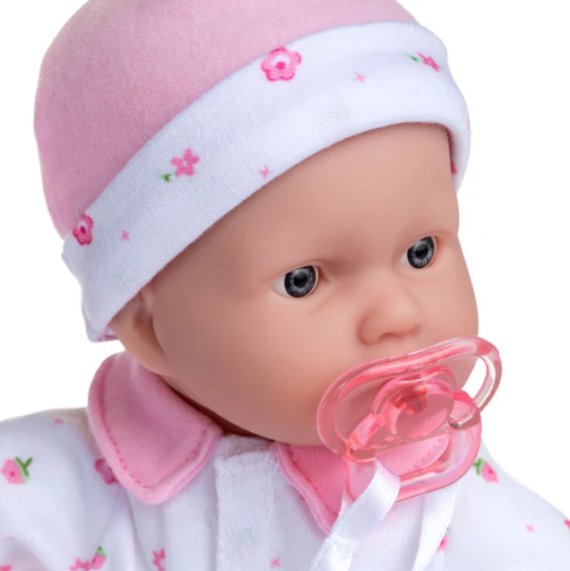 La Baby 11" Inch Soft Body Baby Doll In Pink With Realistic Features For Ages 1+