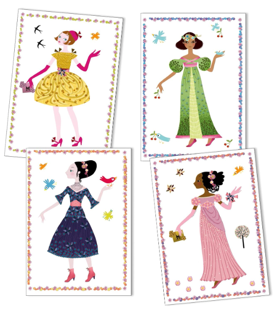 PG Paper Dolls Stickers Dresses Seasons for Ages: 5+