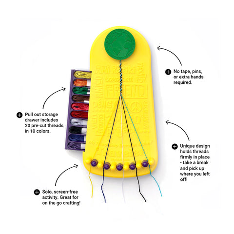 My Friendship Bracelet Maker, 20 Pre-Cut Threads-Watermelon Fbm-Wml