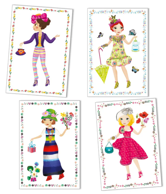 PG Stickers and Paper Dolls Massive Fashion Reusable Stickers for Ages 5+