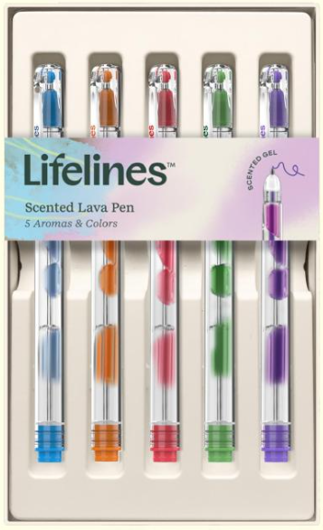 Lifelines Scented Lava Pen Set 5Pk For Ages 8+