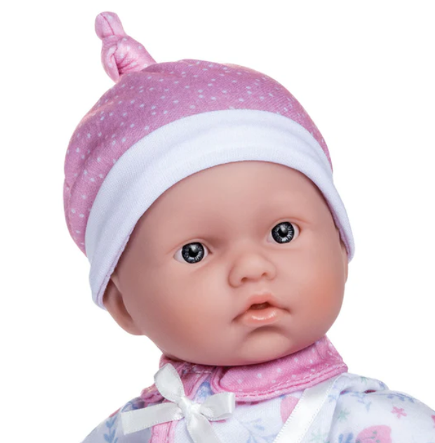 La Baby ® 11" Mini Soft Body Baby Doll White / Pink W/ Blanket & Pacifier For Ages 1+