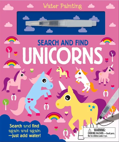Seek And Find Unicorns Water Painting Board Book