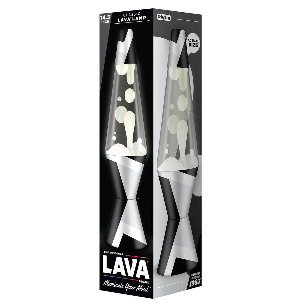Lava Lamp | 14.5 Inch Polygon White Clear - 2