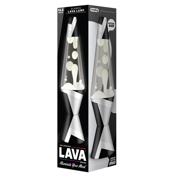 Lava Lamp | 14.5 Inch Polygon White Clear - 2
