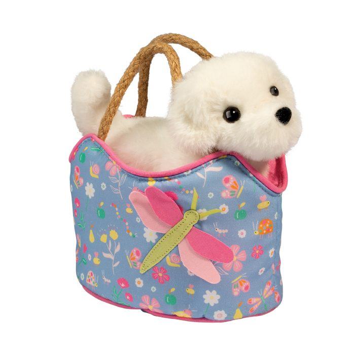 Sassy Sak | Dragonfly Dreams Sak W/Bichon Dog Plush 2+ - 2
