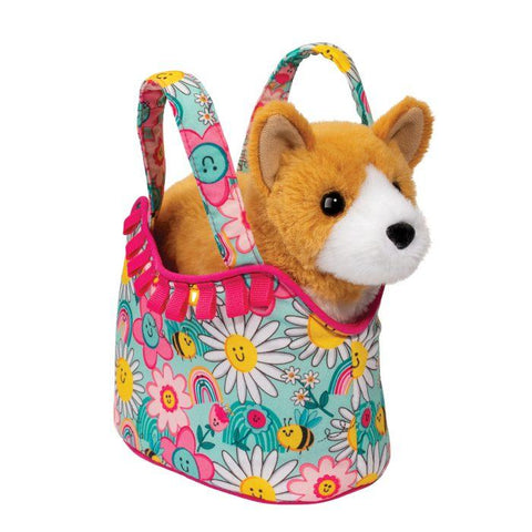 Sassy Sak | Sunny Smiles w/Corgi Dog Plush 2+ - 1