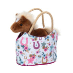 Sassy Sak | Boho Horseshoe W/Horse Plush 2+ - 2