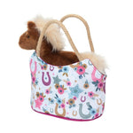 Sassy Sak | Boho Horseshoe W/Horse Plush 2+ - 3