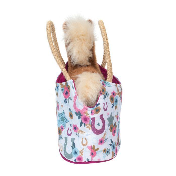 Sassy Sak | Boho Horseshoe W/Horse Plush 2+ - 4