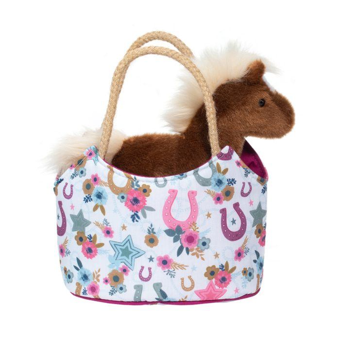Sassy Sak | Boho Horseshoe W/Horse Plush 2+ - 6
