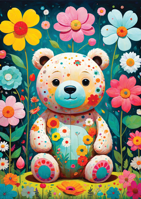 Flower Teddy Bear 1000pc Puzzle 10+ - 2
