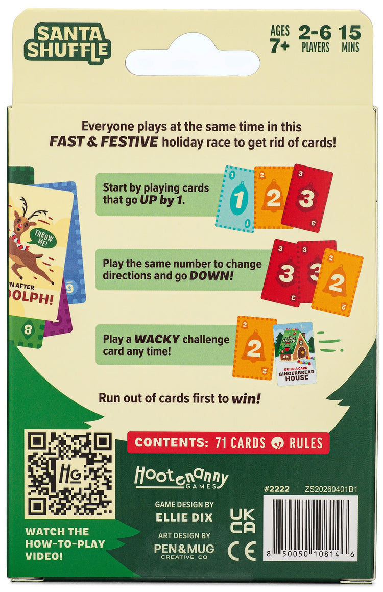 Santa Shuffle A Christmas Card Game 7+ - 6