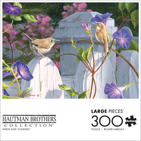 Wren And Flower 300 Large Pc Puzzle