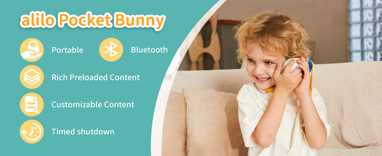 Pocket Bunny Travel Friendly Kids Music Player & Soother 3+ - 9