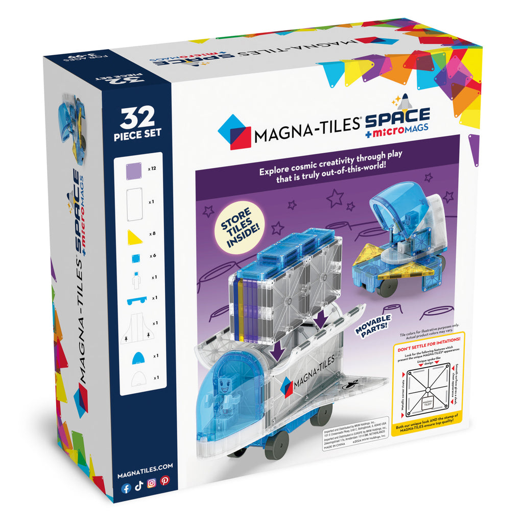 Magna-Tiles Space 32Pc For Ages 3+