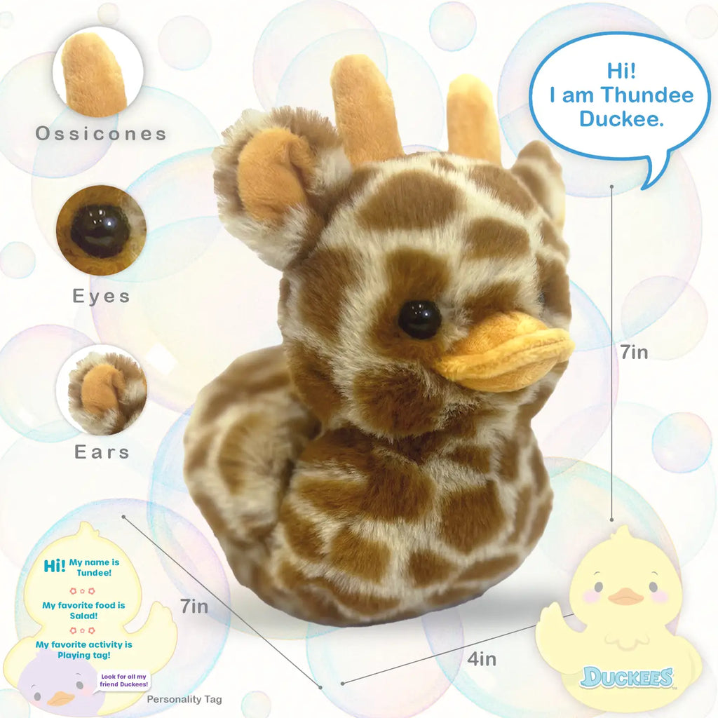 Plush | 7" Tundee Plush Duckee Giraffe - 2