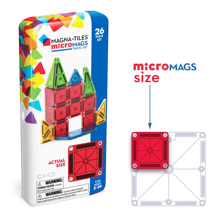 Magna-Tiles Micromags Travel Set 26-Piece For Ages 3+ "Top Seller"