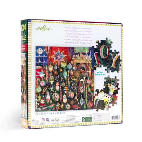 Holiday Ornaments 1000 Pc Puzzle