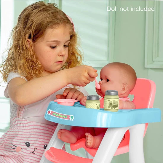 Highchair and Accessories for 16" Doll | 2+ - 2