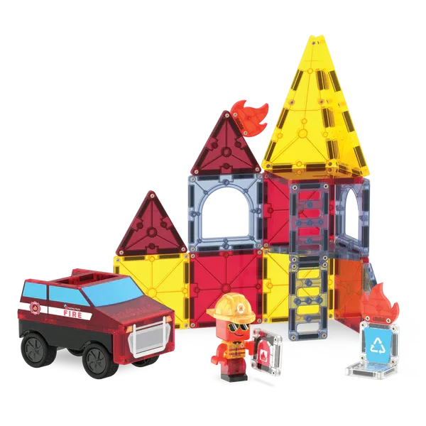Magna-Tile | Fire Station 27 PC 3+