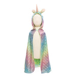 Rainbow Reversible Unicorn Dragon Cape Size 5/6 Dress Up 52105
