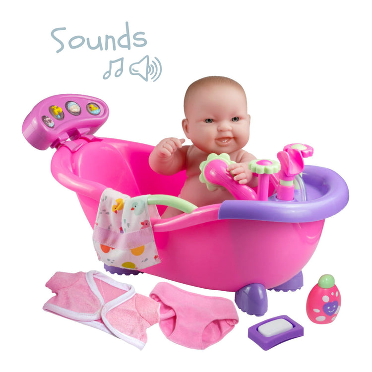 Lots of Love Babies 14" All Vinyl Baby Doll in Electonic Sounds Tub