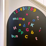 Magnetic Letters | Black Mini Arch Wall Decal - 4
