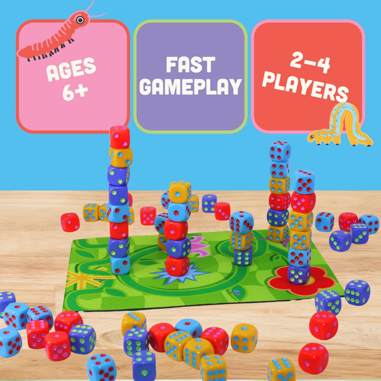 Stack-A-Pillars | Family Dice Stacking Game 6+ - 5