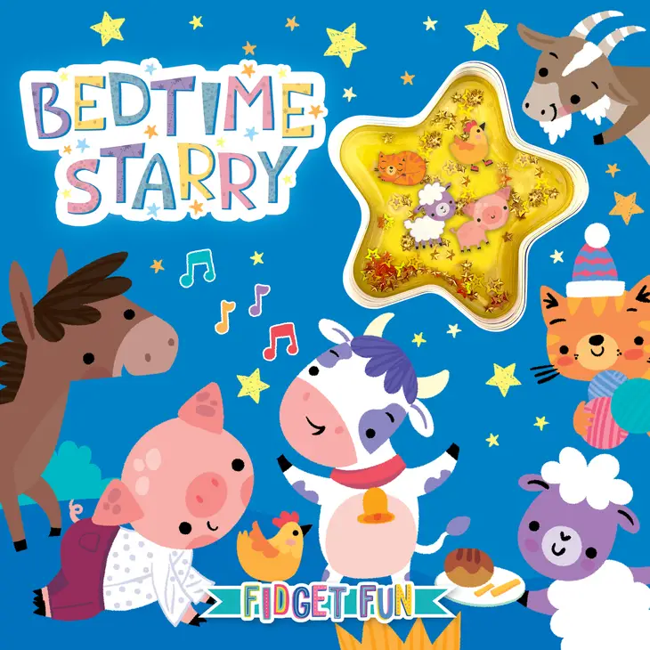 Bedtime Starry - Touch & Feel With Fidget Confetti Gel Pouch