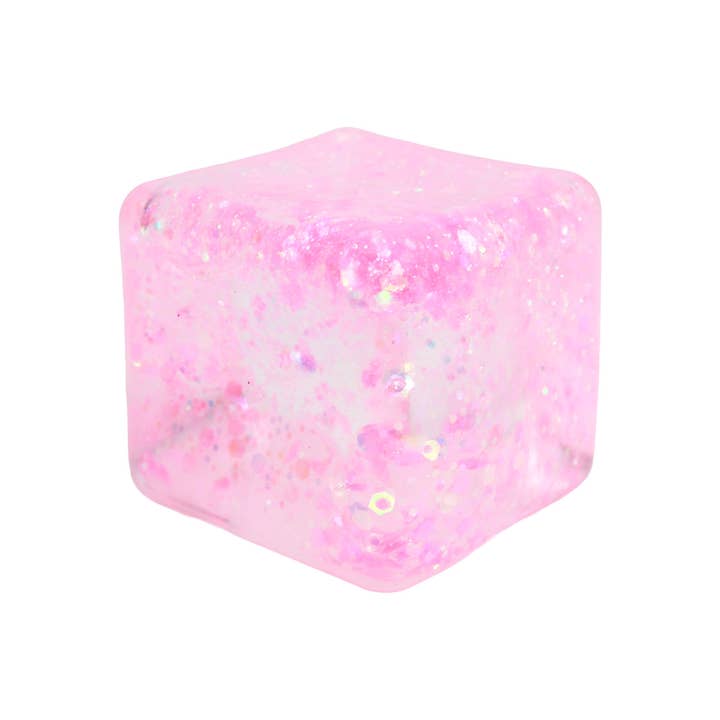 Iridescent Glitter Cube Maltose Filled Squishy - 5