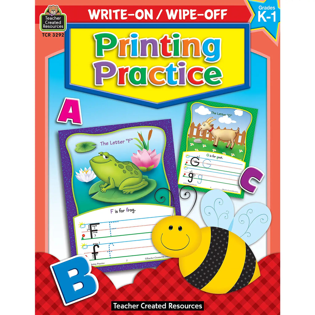 Write-On/Wipe-Off Book | Printing Practice K-1 - 2
