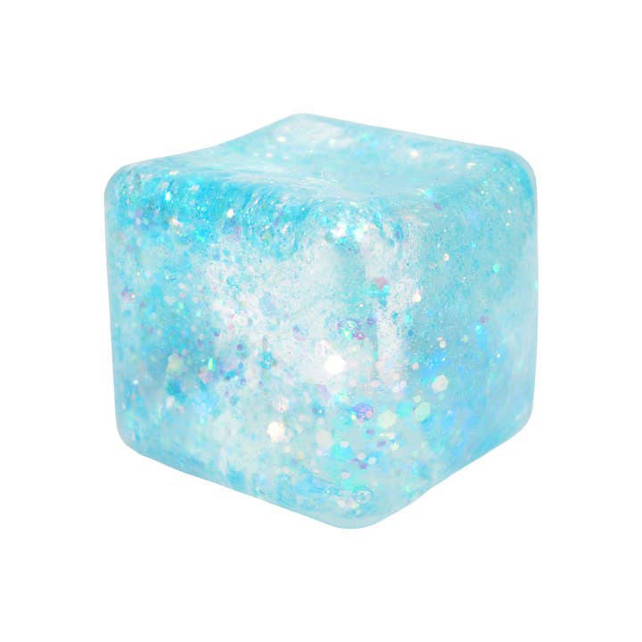 Iridescent Glitter Cube Maltose Filled Squishy - 6