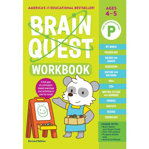 Brain Quest Phonics Workbook: Pre-Kindergarten - CR Toys