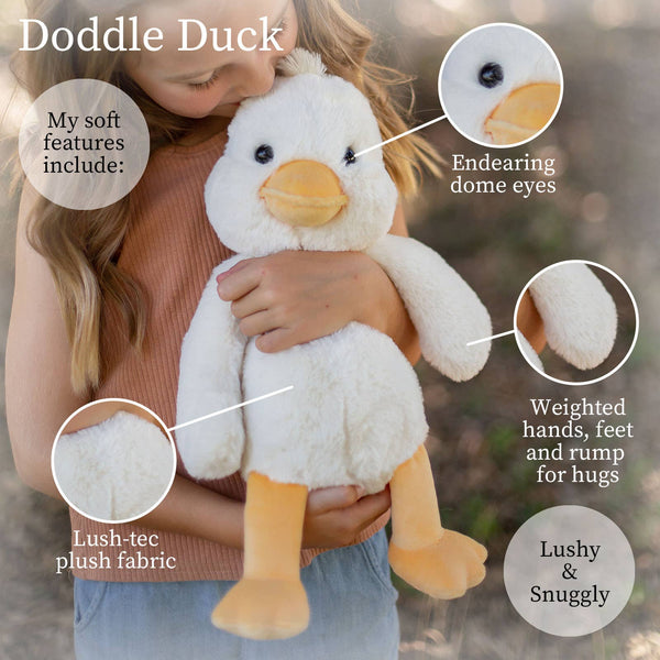Plush |Lushees 16" Off White Duck - CR Toys