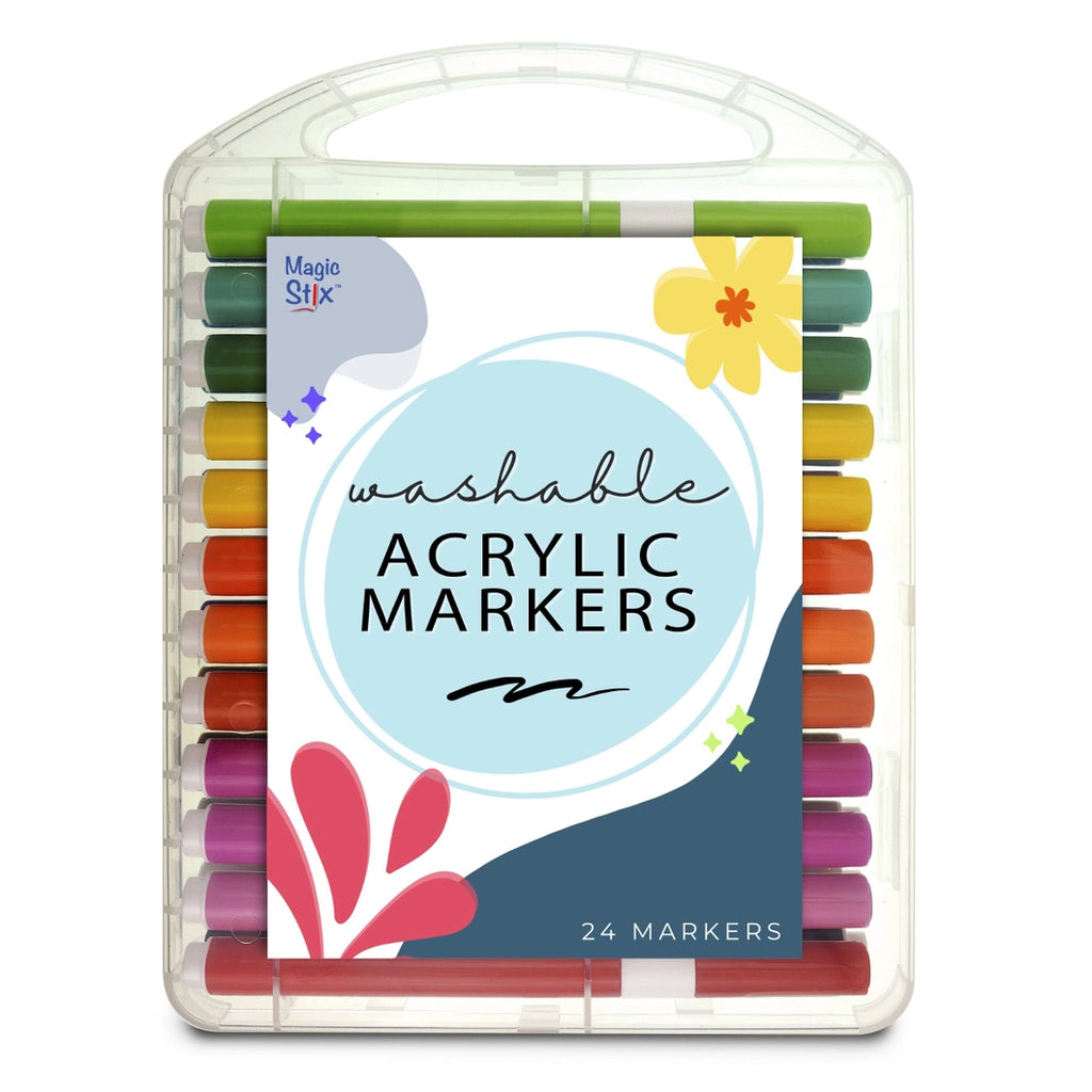 Magic Stix Washable Acrylic Markers 24 pk