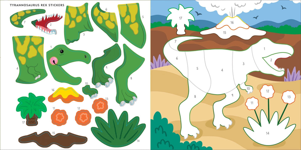 My First Color By Sticker Book | Dinosaurs - 7