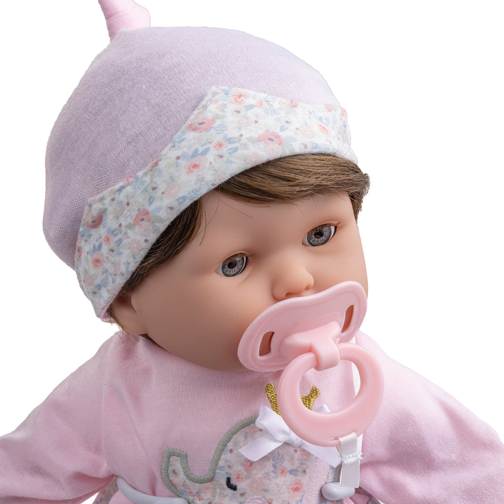 Berenguer Boutique | 15" Realistic Soft Body Baby Doll Brown Hair 2+ - CR Toys