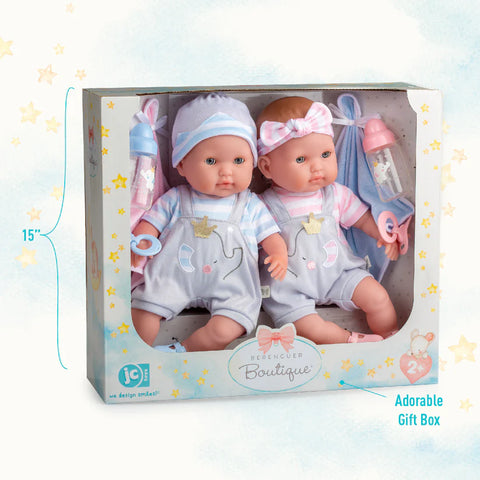 Berenguer Boutique | Baby Doll Twins Gift Set 15