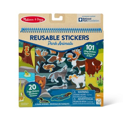 Multi-Park Restickable Stickers Books