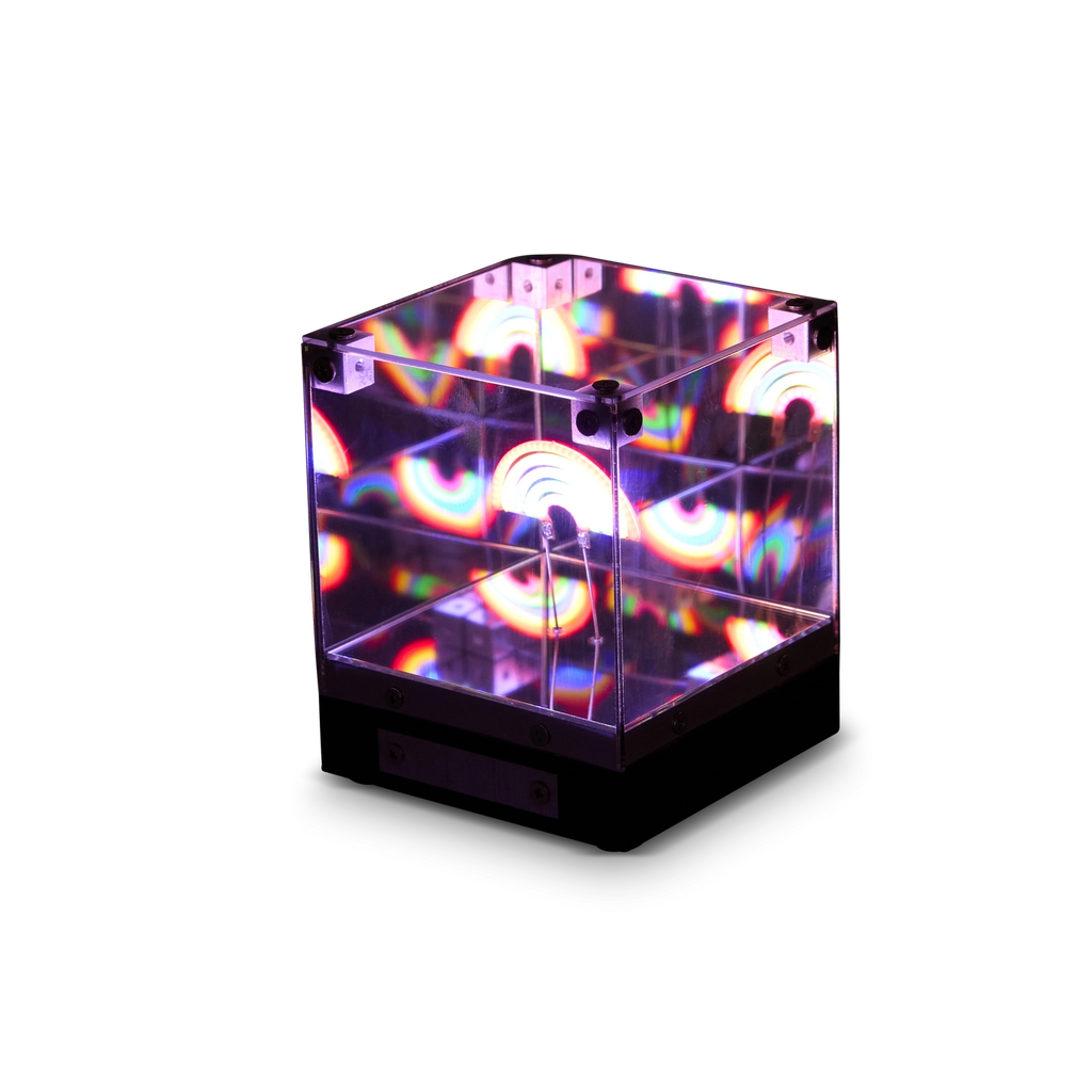 LED 3D Mirror Cube | Rainbow - 3