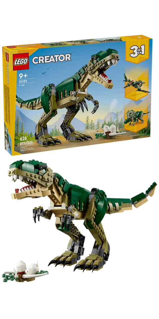 Lego Creator 3-in-1 T.Rex for Ages 9+