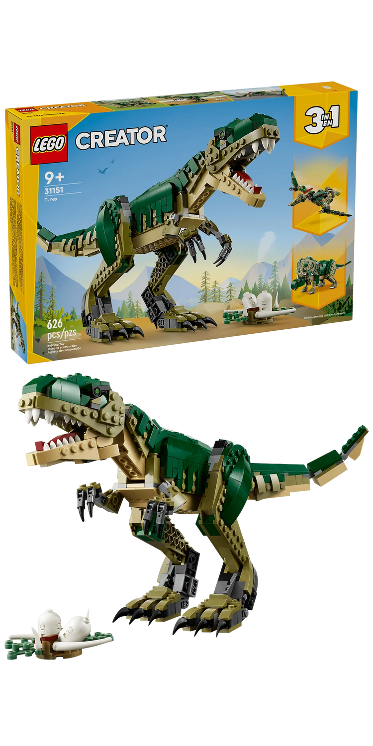 Lego Creator 3-in-1 T.Rex for Ages 9+